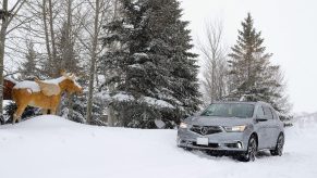 A view of the 2017 Acura MDX Sport Hybrid SH-AWD during Sundance Film Festival
