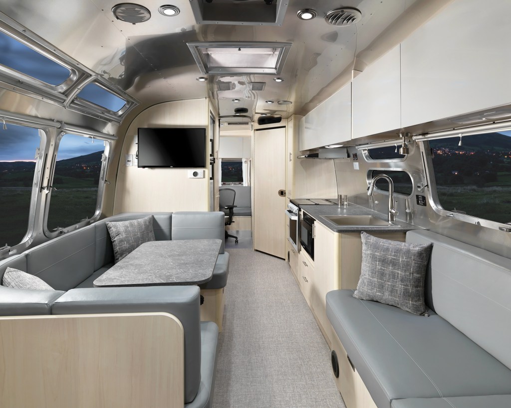 The Airstream Flying Cloud Office has plenty of sleeping areas 