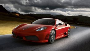 An image of a Ferrari F430 Scuderia out on track.