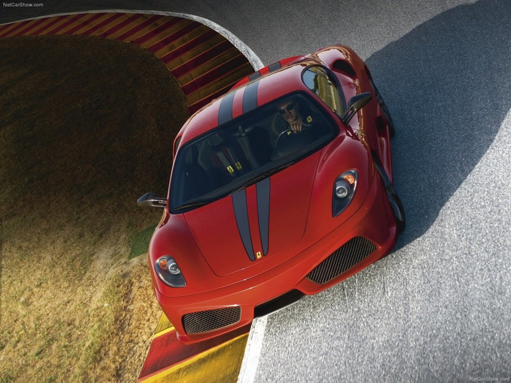 An image of a Ferrari F430 Scuderia out on track.