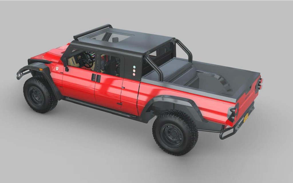 Glickenhaus hydrogen-powered Boot pickup | Glickenhaus Boot pickup overhead view