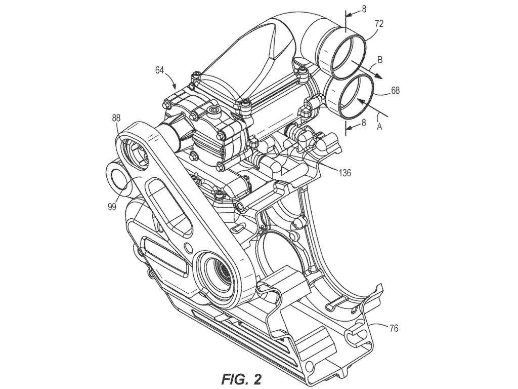 Harley-Davidson supercharger patent drawing