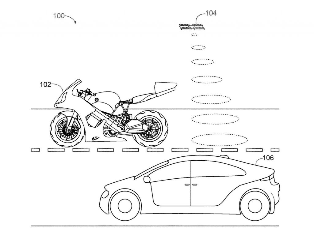 Honda drone recons traffic for rider