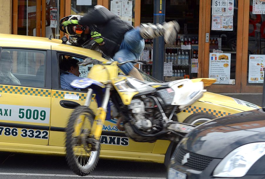 Lane splitting crash