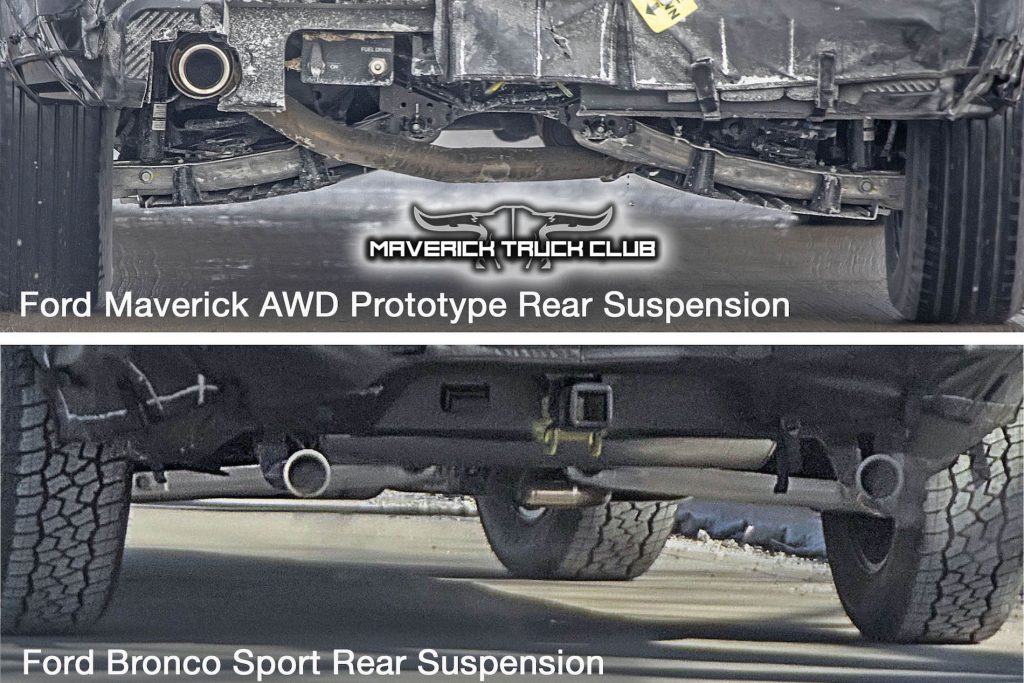 Spy shots of the Ford Maverick Prototype Suspension Possibilities