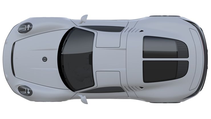 Stark white Porsche 2021 gullwing patent images