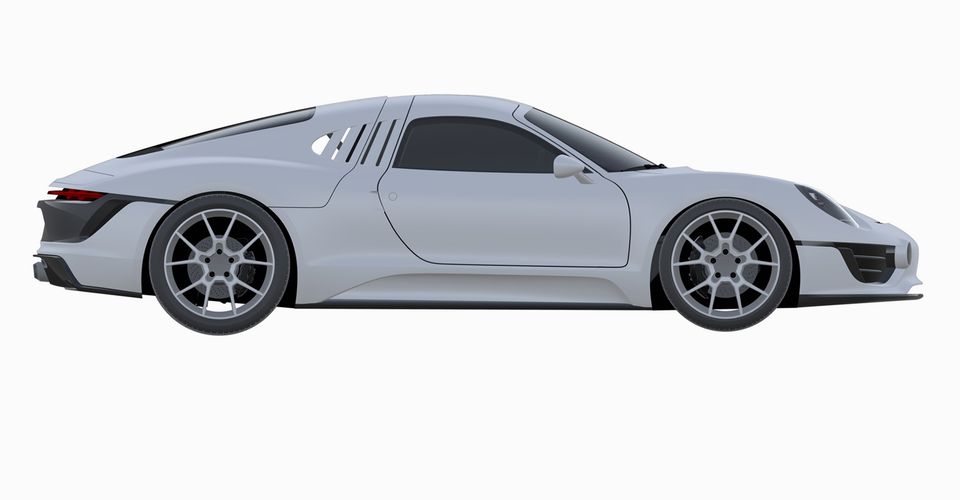 Stark white Porsche 2021 gullwing patent images