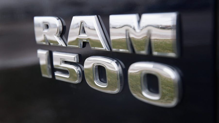A Ram 1500 truck is offered for sale at a dealership on January 12, 2017 in Elmhurst, Illinois. The U.S. Environmental Protection Agency today accused Fiat Chrysler Automobiles of cheating on its diesel emissions software to get better fuel economy for about 100,000 Ram 1500 EcoDiesel pickups
