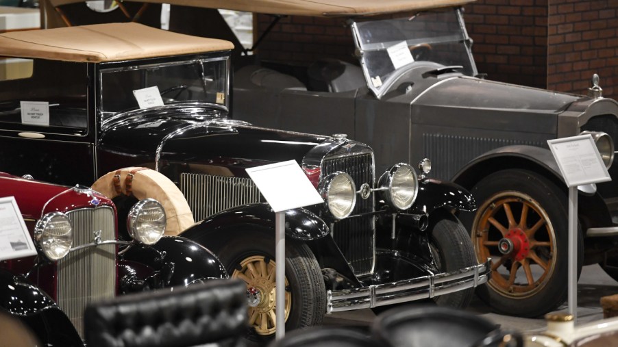 Classic cars on display at the Revs Institute
