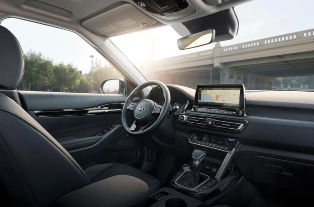 The interior of the 2021 kia seltos