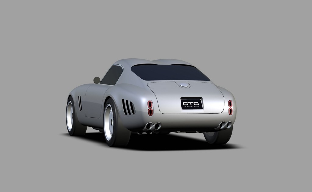 GTO Engineering Project Moderna rear 3/4 view