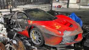 An image of a destroyed car collection.