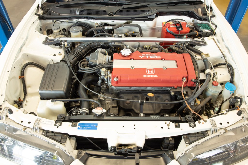 The B18C engine in the 1995 Honda Integra Type R sedan (DB8) 