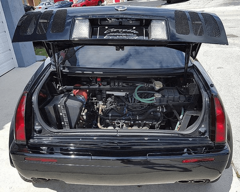 2000 Mosler TwinStar Eldorado rear engine view