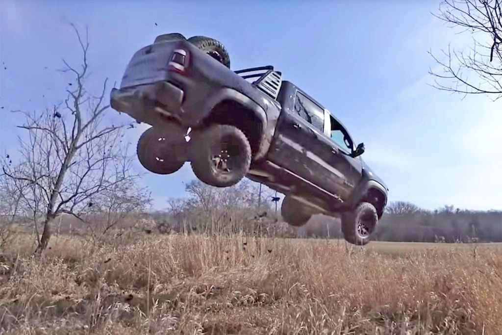 2020 RAM TRX Youtube jump posted by Street Speed 717 via YouTube