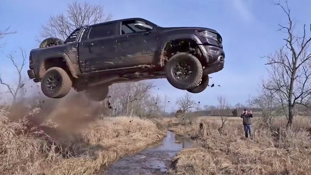 2020 RAM TRX Youtube jump posted by Street Speed 717 via YouTube