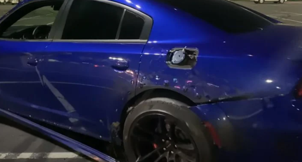 2021 Dodge Charger Hellcat Widebody Redeye damage after crash