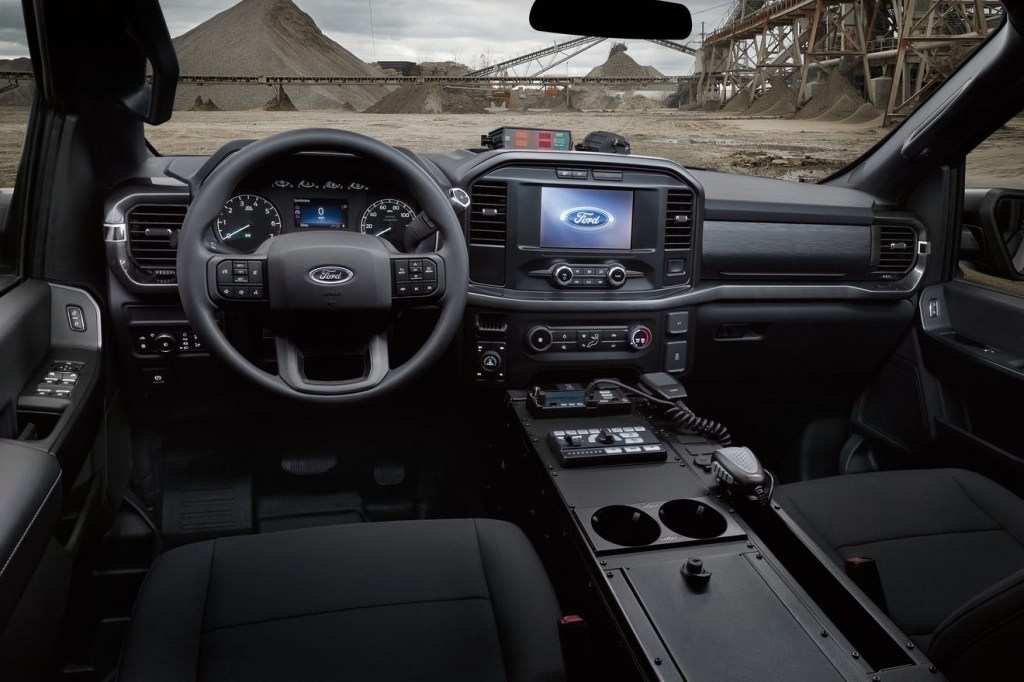 2021 Ford F-150 Police Pursuit interior