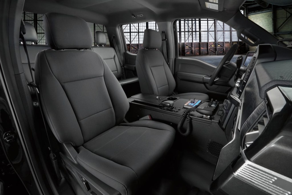 2021 Ford F-150 Police Pursuit seats