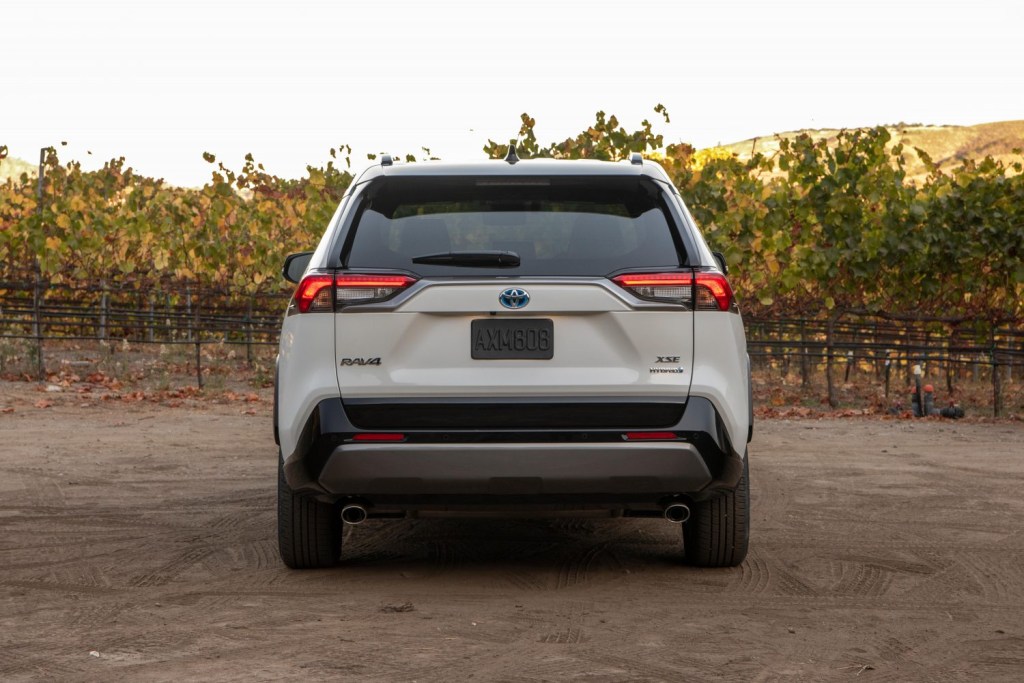 2021 Toyota RAV4 Hybrid rear shot