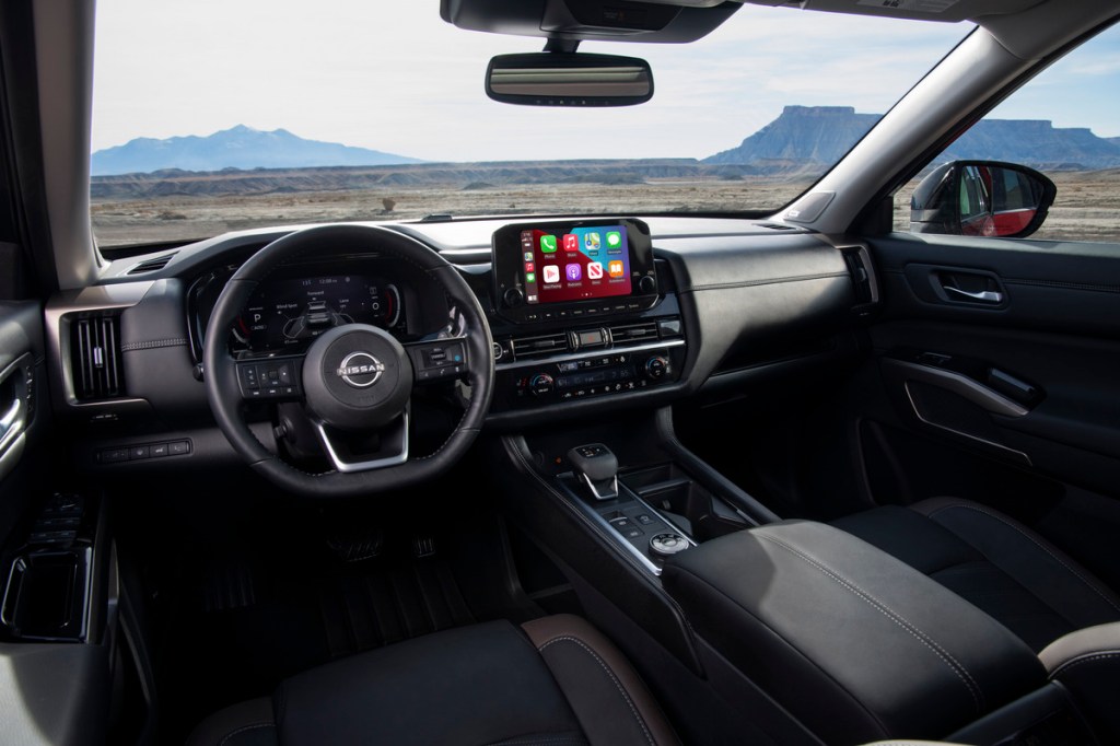 The interior of the 2022 Nissan Pathfinder