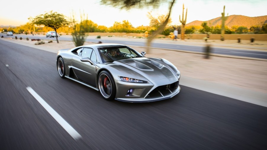 An image of a Falcon F7 outdoors.