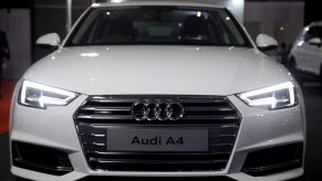 The Audi A4 has shown in the opening of the Indonesia International Motor Show (IIMS) 2019 at Jakarta International Expo