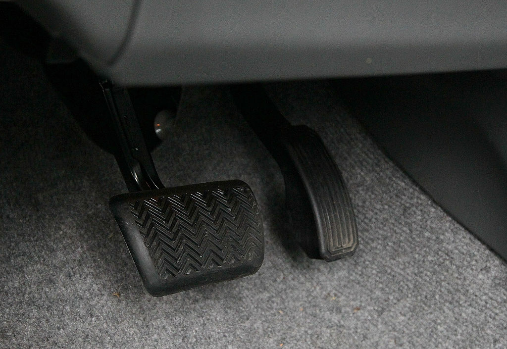 Accelerator and brake pedals