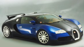 Black and Blue 2003 Bugatti Veyron