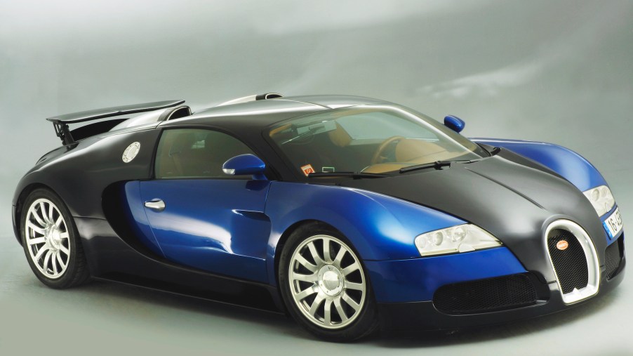 Black and Blue 2003 Bugatti Veyron