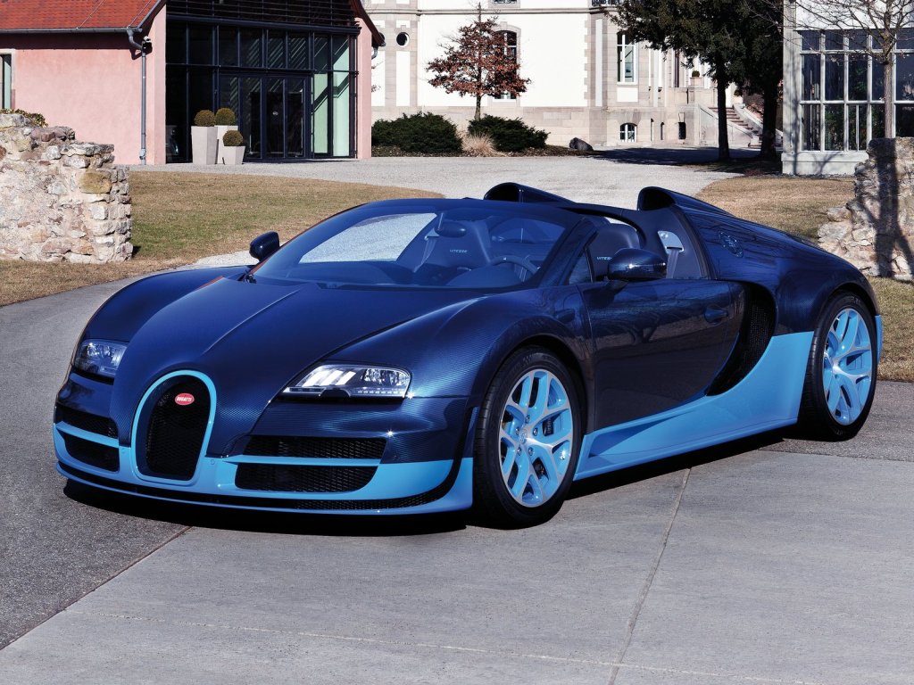 An image of a Bugatti Veyron Grand Sport Vitesse parked outside.