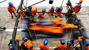 Carlos Sainz driving the McLaren Formula 1 Team Renault car