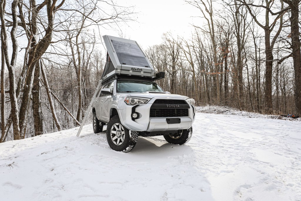 the mountain state overland toyota 4runner in the snow