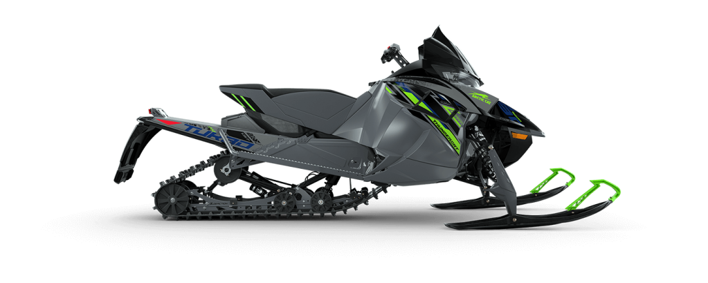 a press photo of the 2022 Arctic Cat thundercat snowmobile