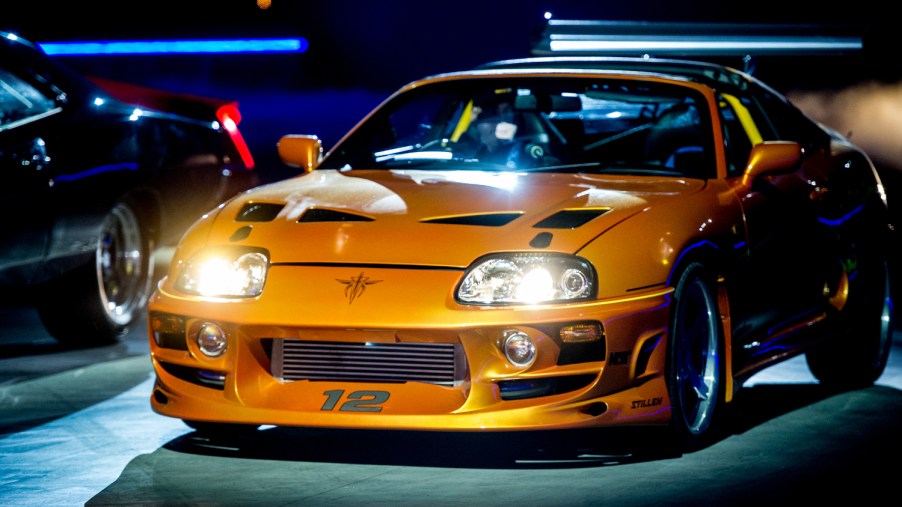 The orange Supra that Paul Walker drove in the Fast and Furious movie