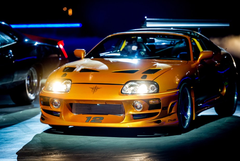 The orange Supra that Paul Walker drove in the Fast and Furious movie