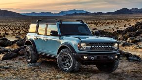 An image of a 2021 Ford Bronco parked outdoors.