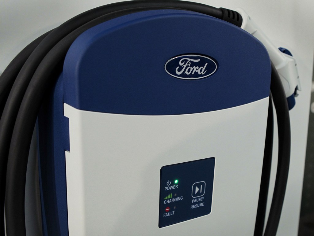 An older version of the Ford Connected Charge Station