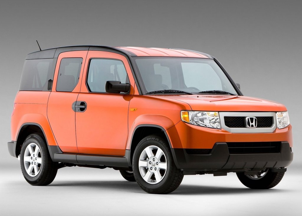 a 2010 Honda Element in orange
