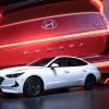 Hyundai shows off their 2020 Sonata Hybrid at the Chicago Auto Show