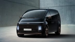 black 2022 Hyundai Staria minivan