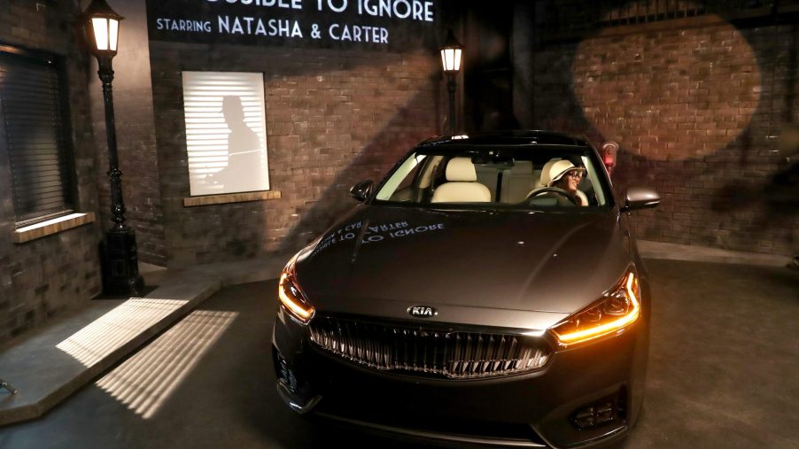A view of the Kia Cadenza during the New York Times Magazine's Great Performers 2016 at NeueHouse Los Angeles