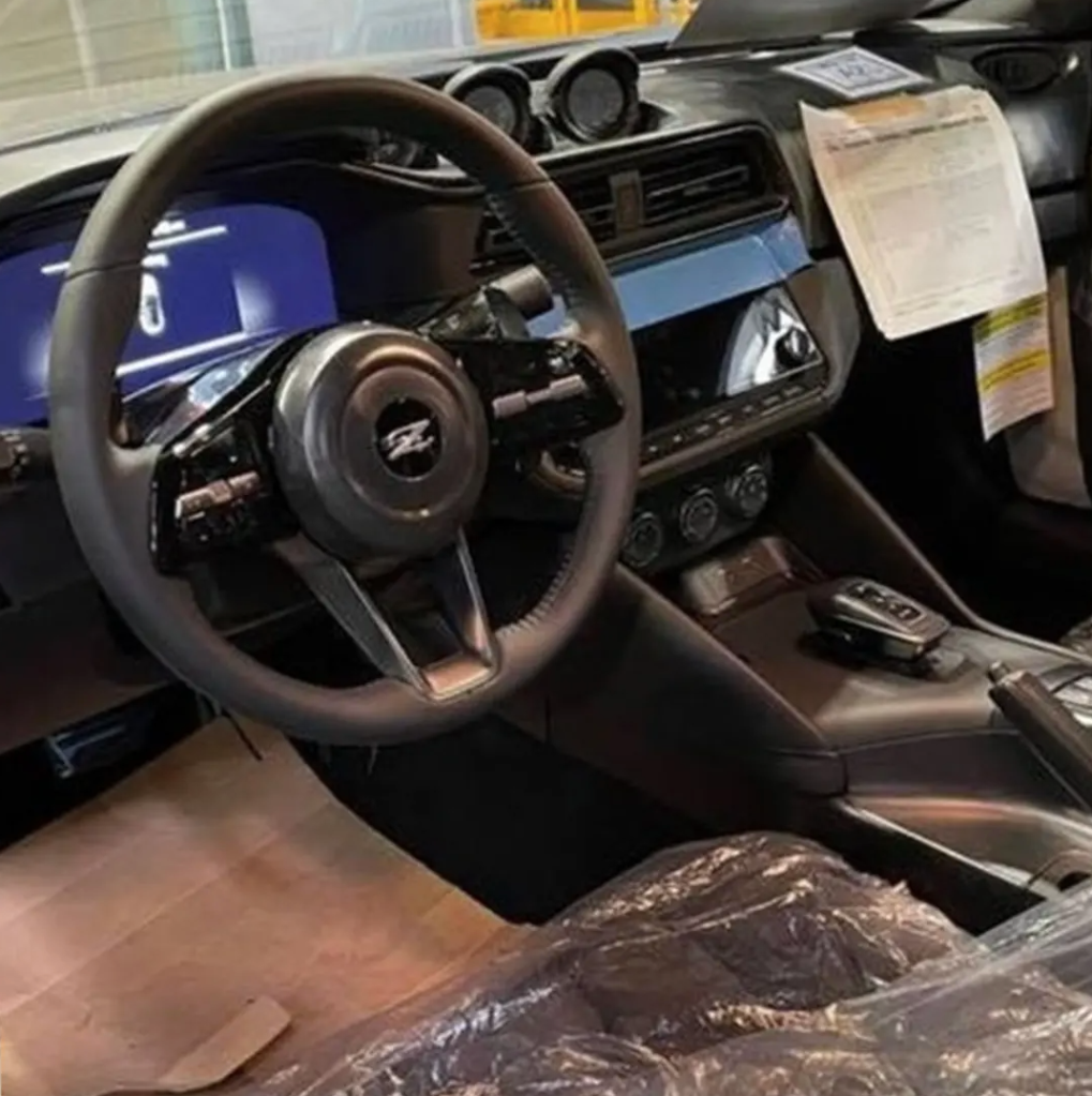 Leaked Nissan 400ZX interior shot