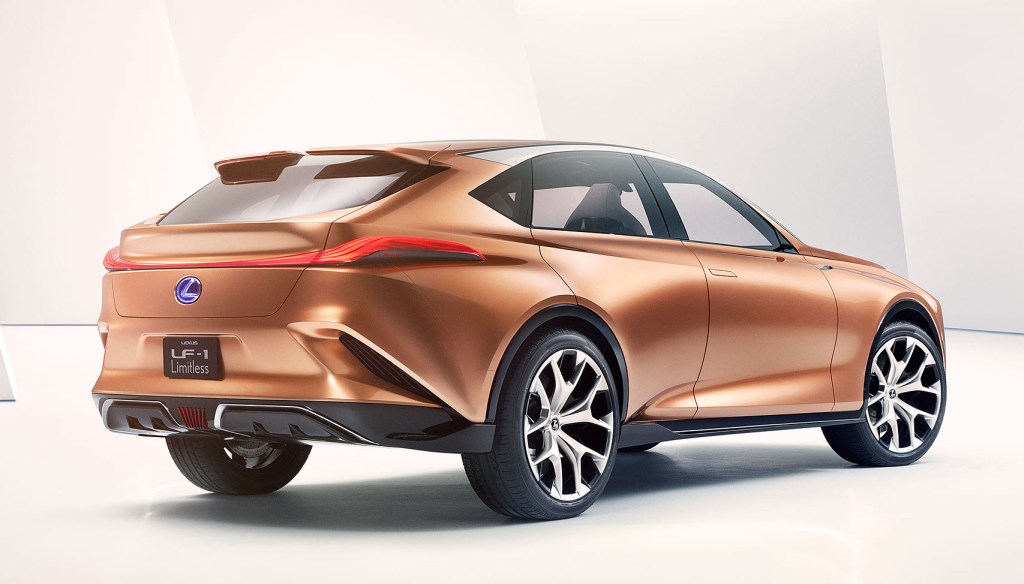 Lexus LF-1 Limitless SUV rear 3/4 view