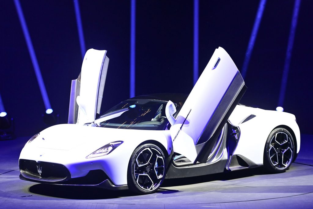 All new Maserati MC20 in white