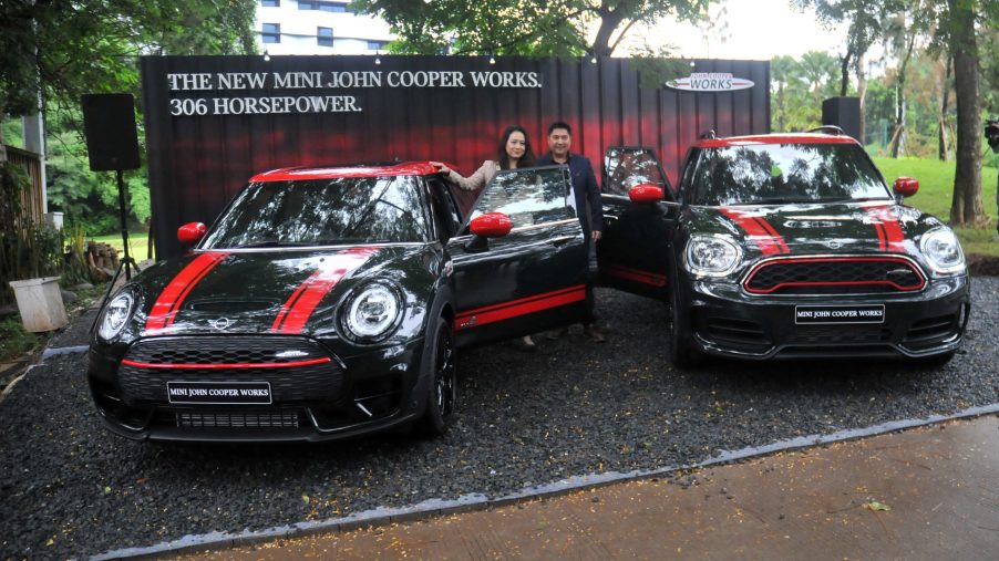 Buyer see at the new MINI John Coopers Works in Jakarta, on, February, 14,2020. MINI Indonesia launched the New MINI Clubman which consists of two variants namely MINI Cooper Clubman and MINI Cooper S Clubman, while John Cooper Works is present in the MINI JCW Clubman and MINI JCW Countryman variants