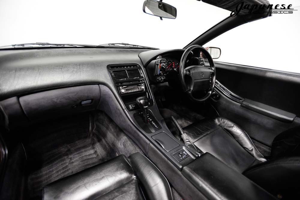 An interior shot of the 1992 Nissan Fairlady Z 
