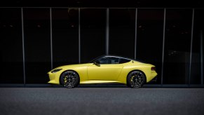 An image of a Nissan 400Z parked outside.