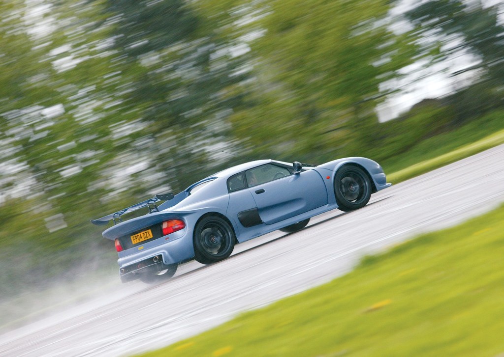 An image of a Noble M400 out on track.