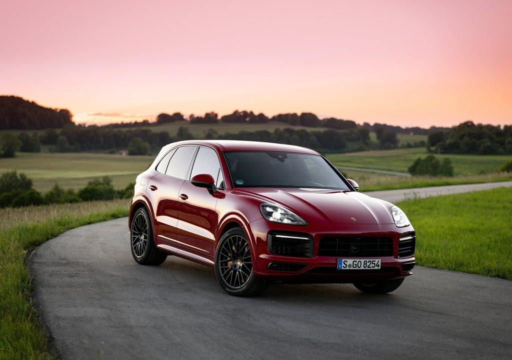 An image of a Porsche Cayenne parked outside.